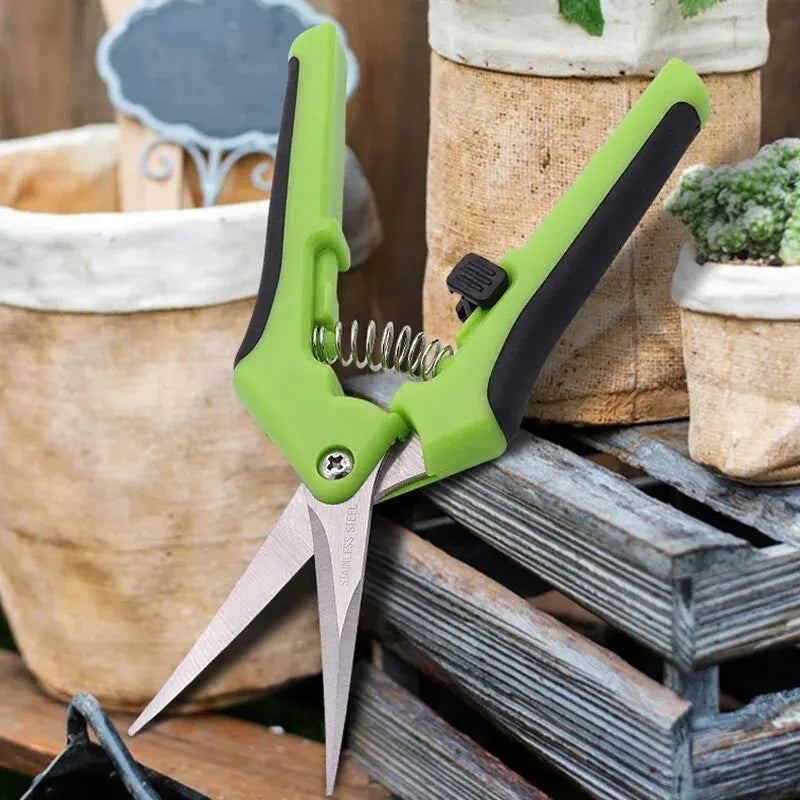 Tijeras de jardín, tijeras de podar de jardín, tijeras de rama de flor antideslizantes que ahorran trabajo, tijeras de frutas y verduras, fr