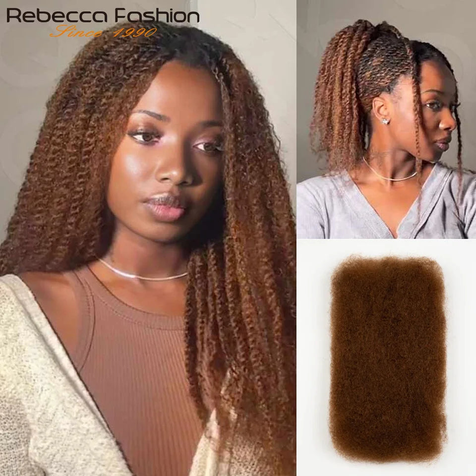 Cheveux Afro Crépus en Vrac, Doux et Légers, 100% Cheveux Humains à Texture Naturelle, Confortables et Durables, Cheveux Vierge Grade 16A