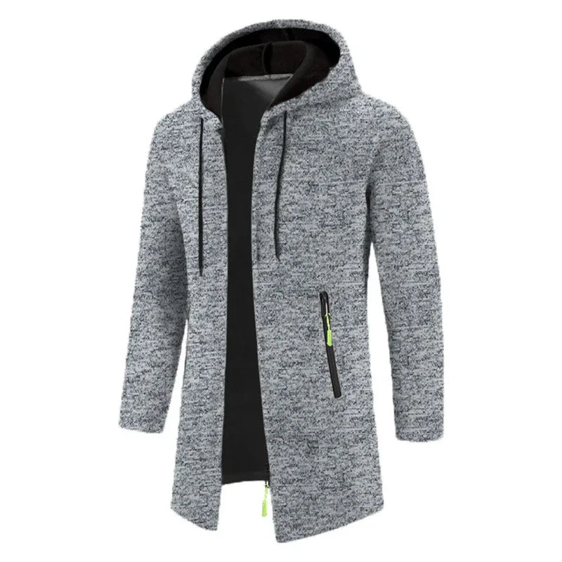 Sudaderas para hombre - Sudaderas con capucha de manga larga para hombre - Sudadera con capucha y cremallera para hombre - Abrigo de invierno oversize para hombre - Suéter negro