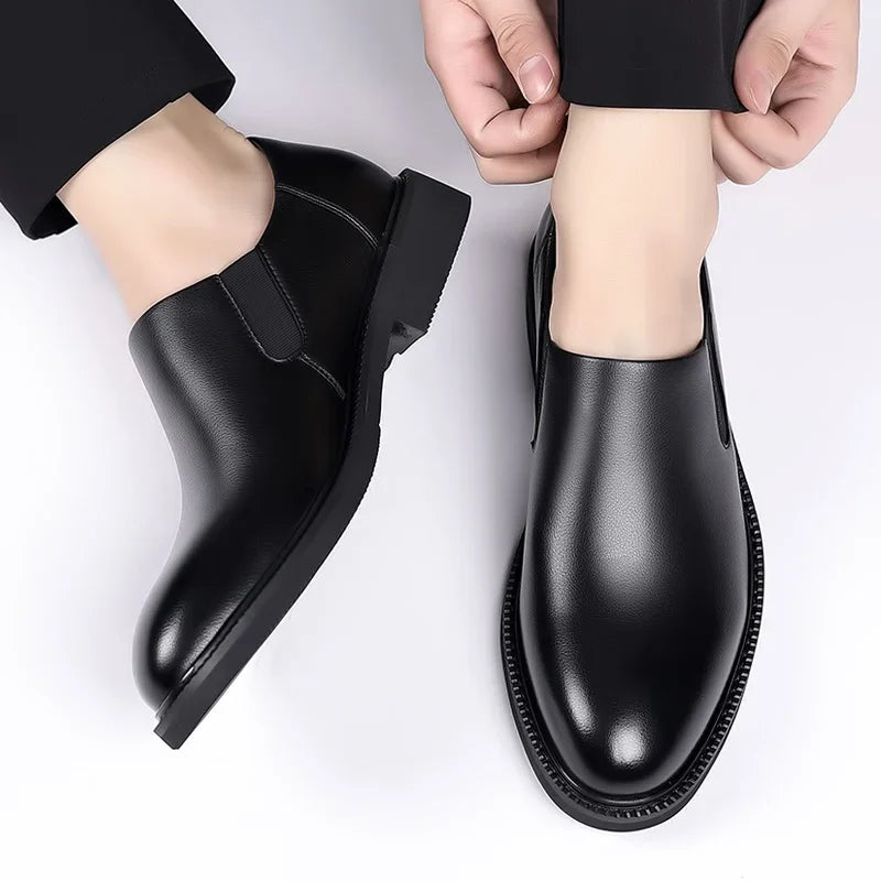 Zapatos formales italianos para hombre, zapatos de vestir de negocios de cuero para boda, zapatos Oxford para hombre, zapatos de oficina Scarpe Uomo Eleganti