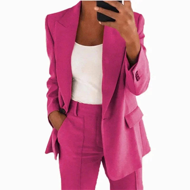 Women’s Slim Fit Button-Up Shirt & Jacket Set – Stylish, Modern & Perfect for Any Season