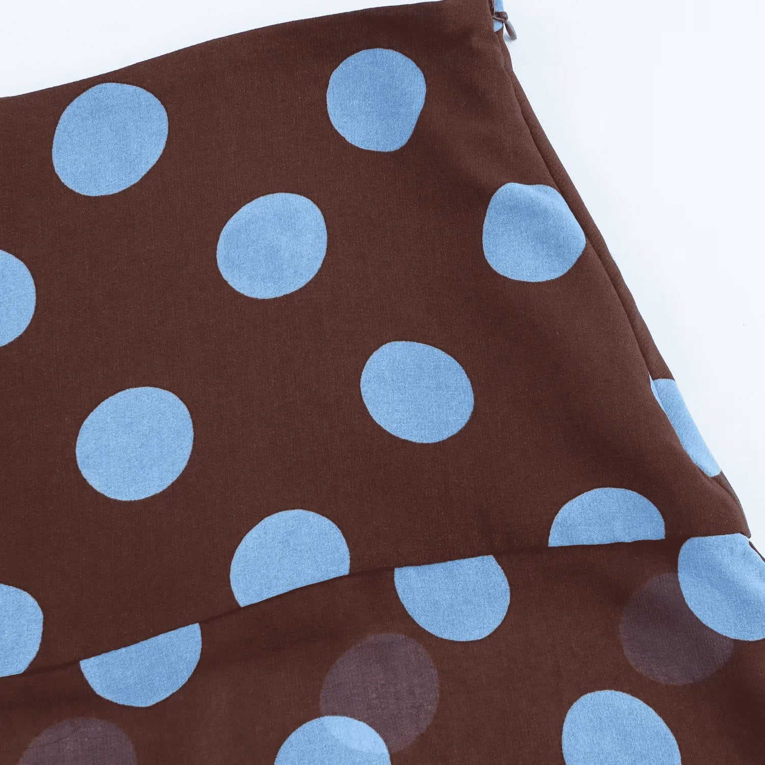 TRAF Faldas Midi Estampadas de Lunares Conjuntos de Dos Piezas para Mujer Trajes Chic de Top Halter con Pañuelo de Verano Conjuntos de 2 Piezas para Mujer de Playa