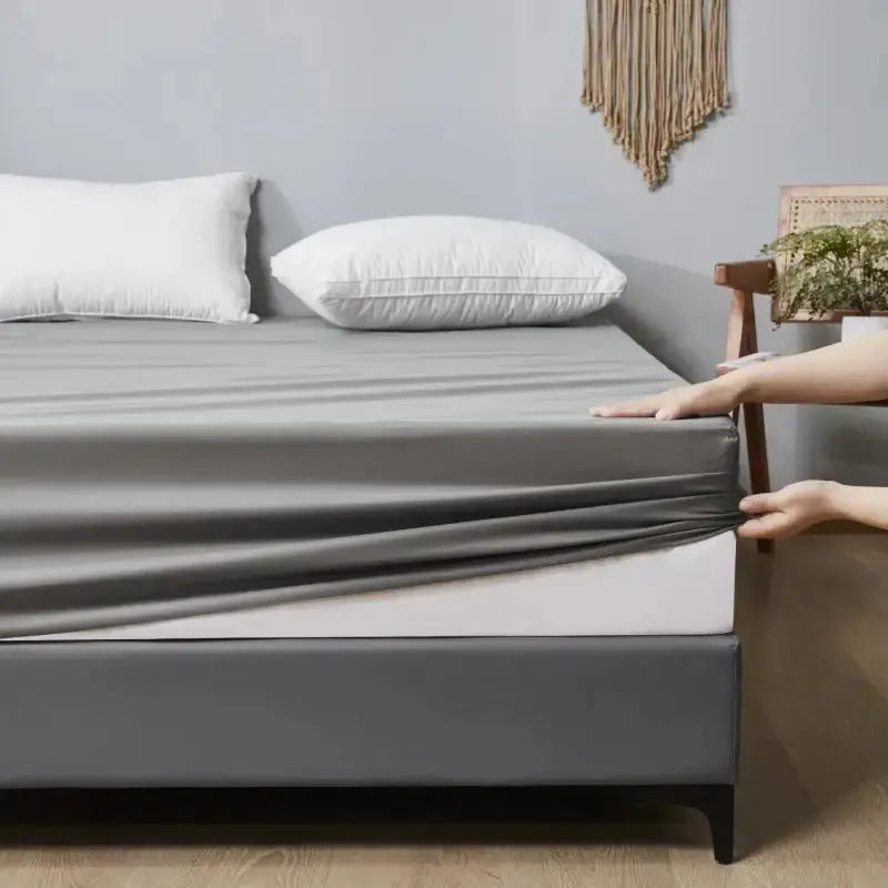 Sikker, vanntett madrassbeskytter, myk og komfortabel, pustende, ensfarget madrasstrekk, maskinvaskbar