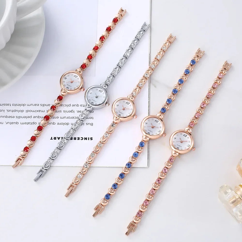 Reloj de pulsera de mujer Hot Sale, correa de acero inoxidable, moda, sencillo, reloj de cuarzo para estudiante, reloj de pulsera de lujo, Dropshipping