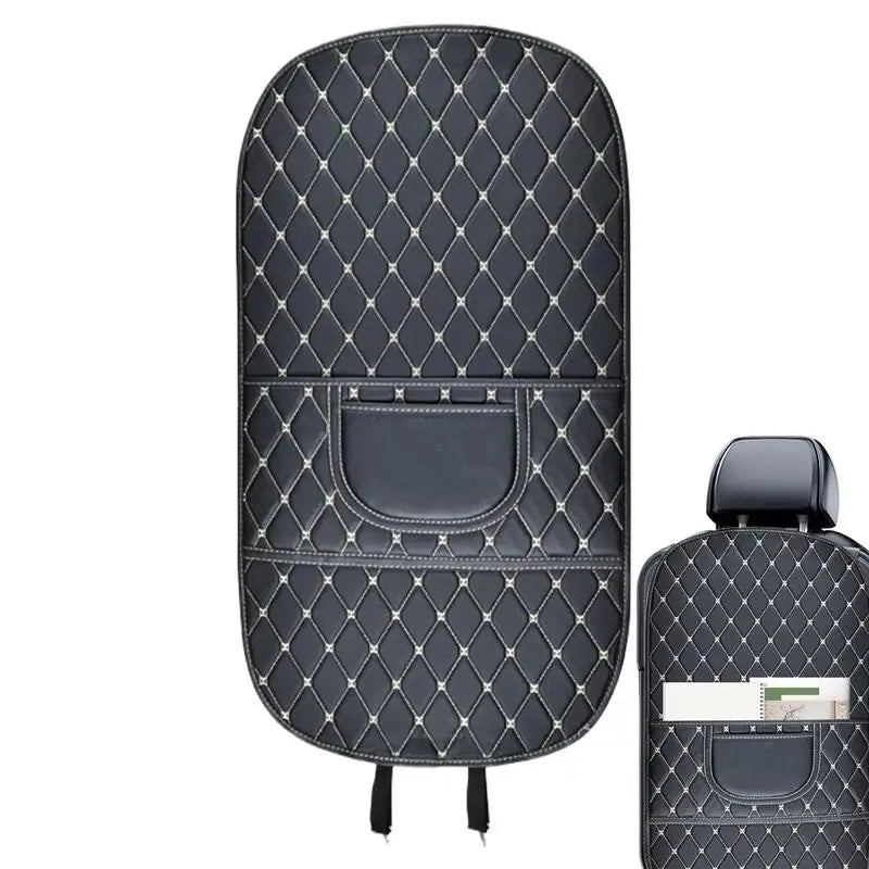 Auto Seat Back Anti Kick Cover Car Backseat Protective Kick Mat Full Coverage Vehicle Accessory Car Anti Kicks Pad With Pocket