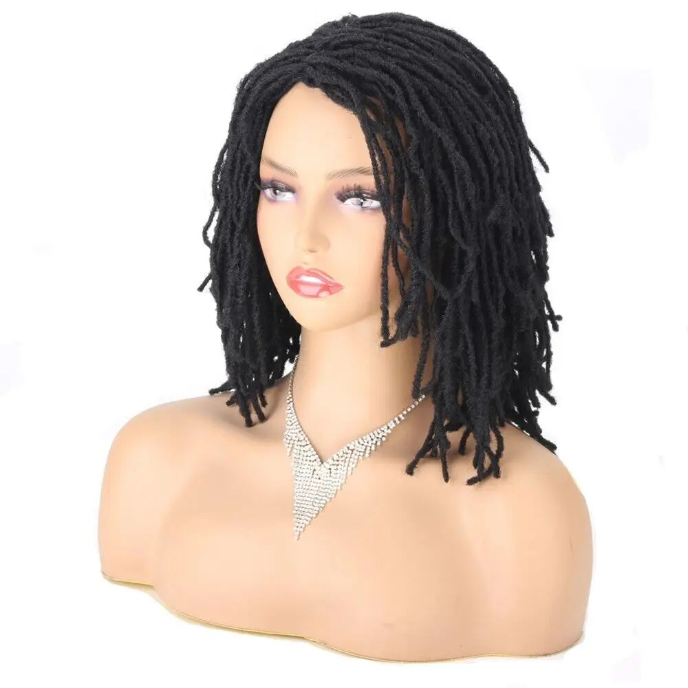 Perruque Micro Dreads pour Femmes/Hommes Perruque Fines Dreadlocks Perruque Torsades Afro Crochet Tresses