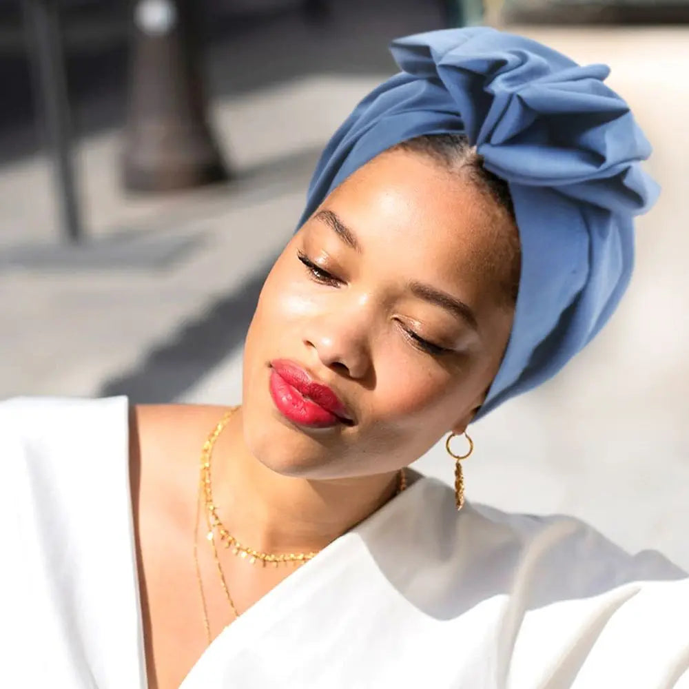 Head Cover Headwrap Beanie Cap Headwear Muslim Hijab African Head Wraps Cancer Chemo Cap Bonnet Turban