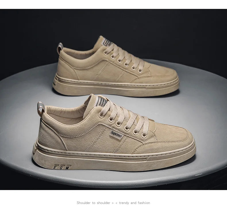 Zapatos de hombre nuevos, zapatos de seguridad de trabajo de primavera, antideslizantes, resistentes al desgaste, versátiles, informales, deportivos, de trabajo, zapatos de tabla para hombre