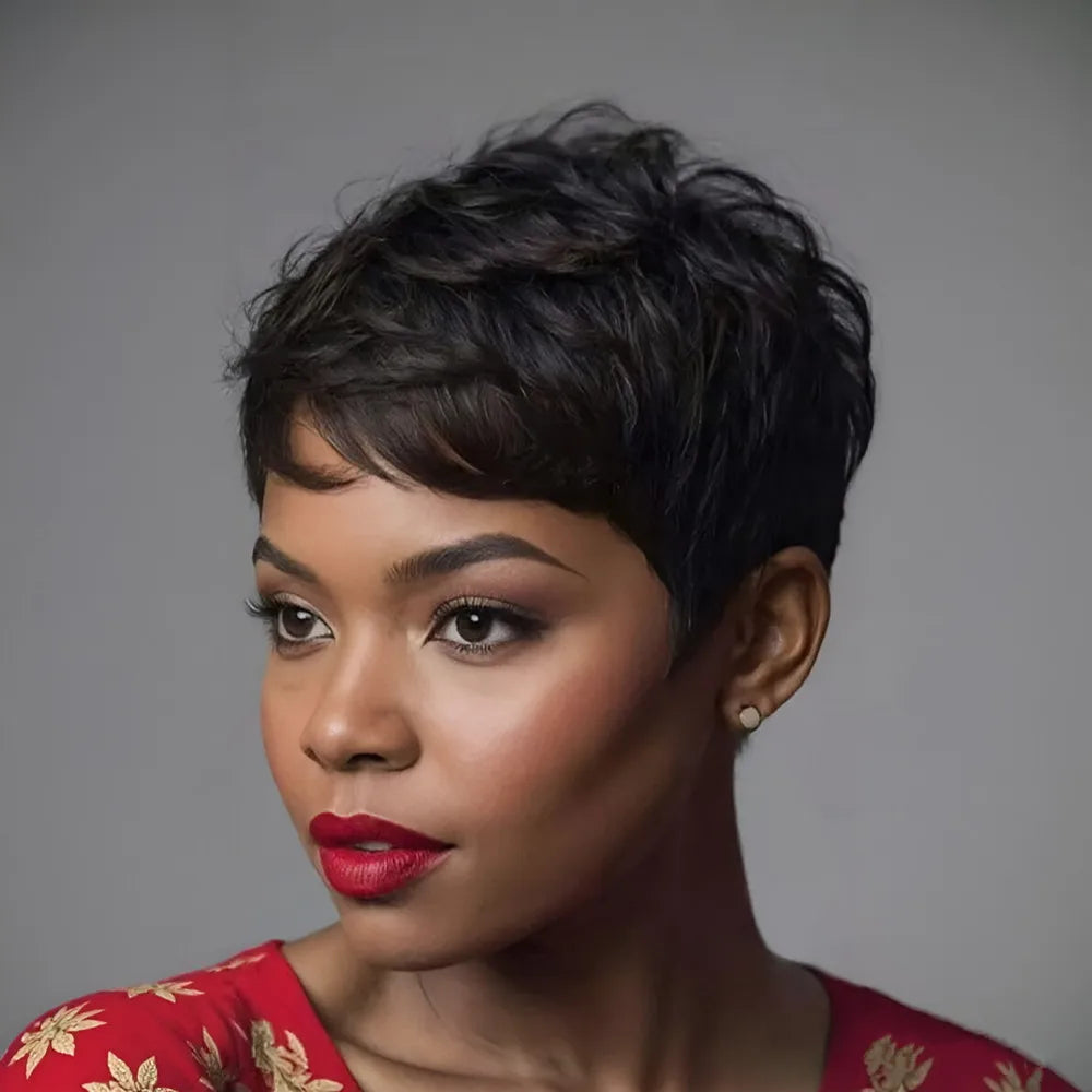 Pixie Cut Human Hair Wig