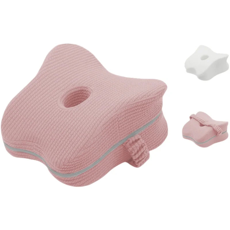 Almohada de espuma viscoelástica para piernas, almohada de cama para embarazadas, almohada de relajación para rodillas para ancianos, almohada para dormir de lado para aliviar el estrés