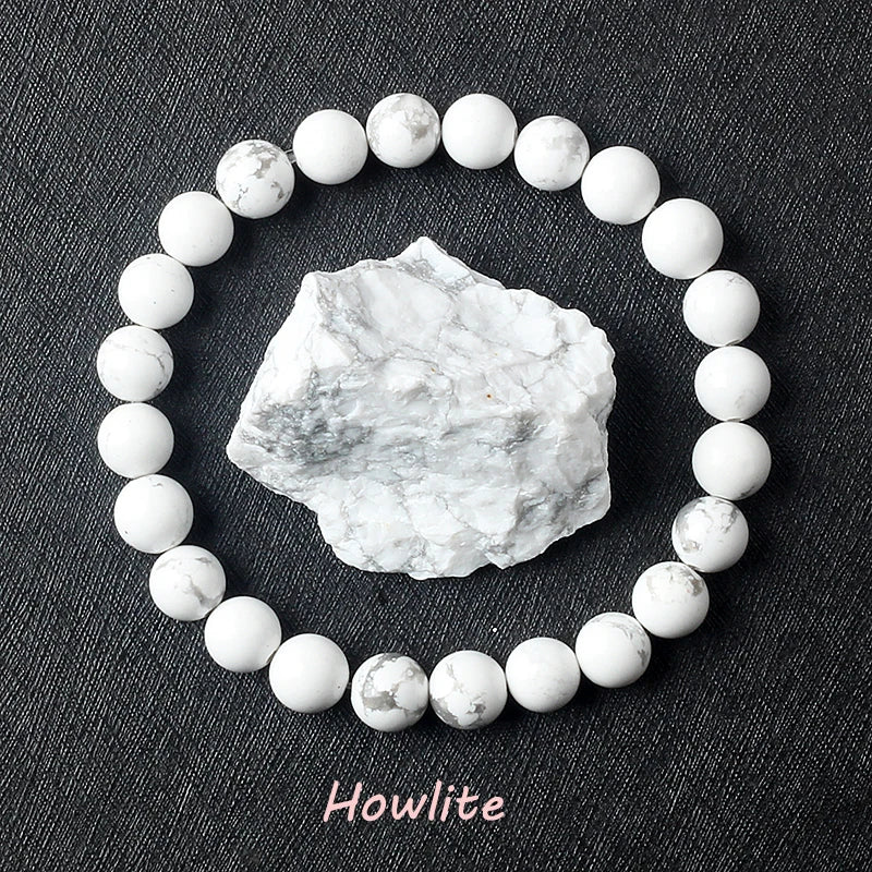Pulsera de amatista genuina con cristales naturales para mujer, pulsera de amatista hecha de cuentas de piedra natural real, purificante para el cuerpo.