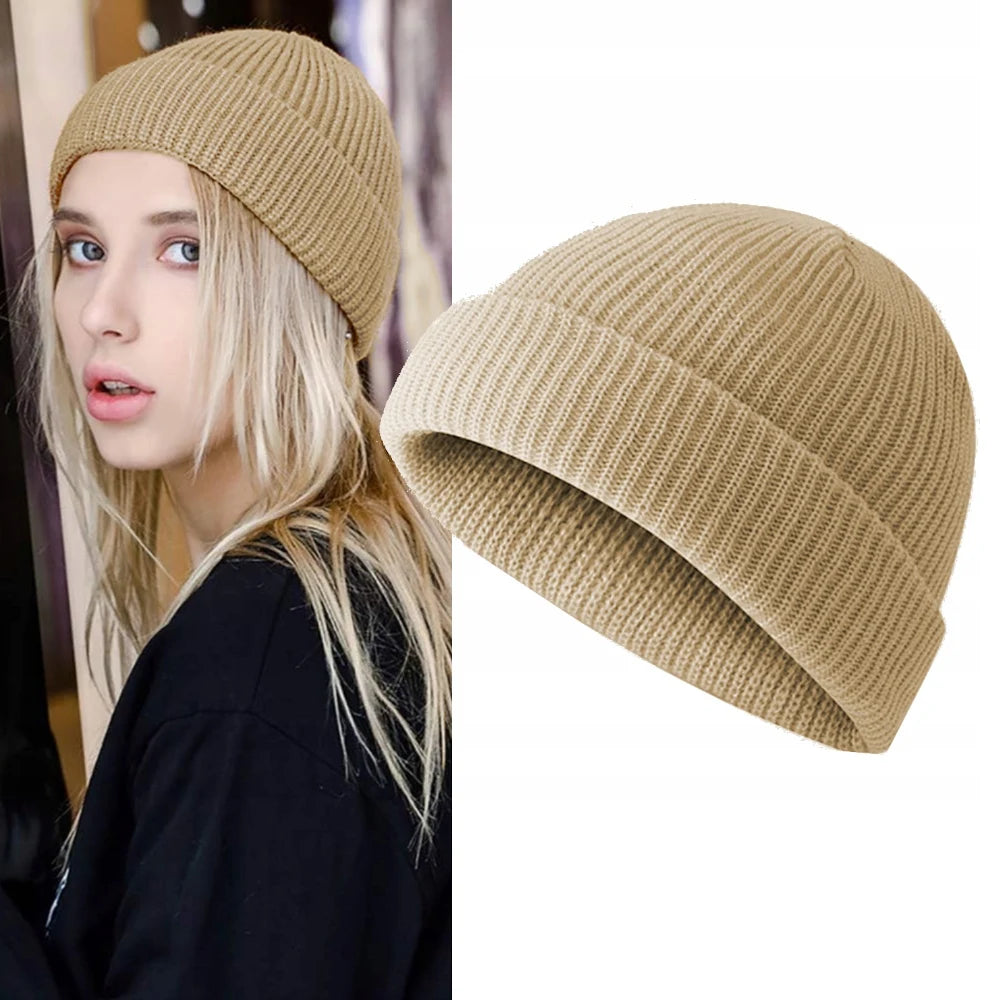 MEN'S WOMEN'S WINTER HAT INTERVIEWS WARM TWO-LANDY BEANIE FOR WINTER BEAT