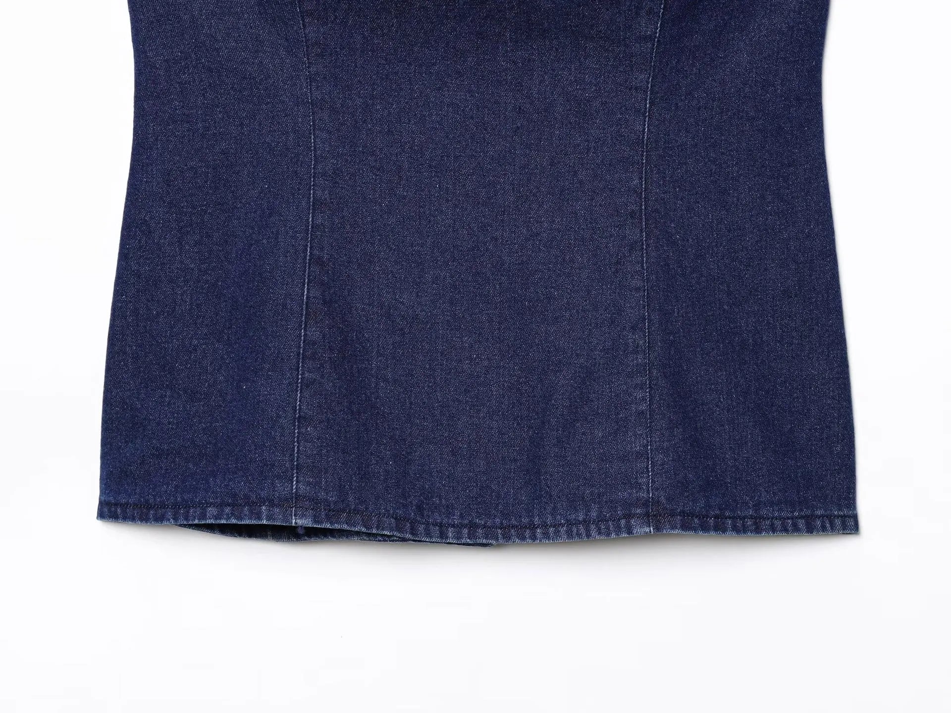 Traje de pantalón de moda para verano, nuevo conjunto de dos piezas para mujer, informal, de mezclilla, top sin tirantes tipo bandeau y pantalones casuales, estilo urbano.