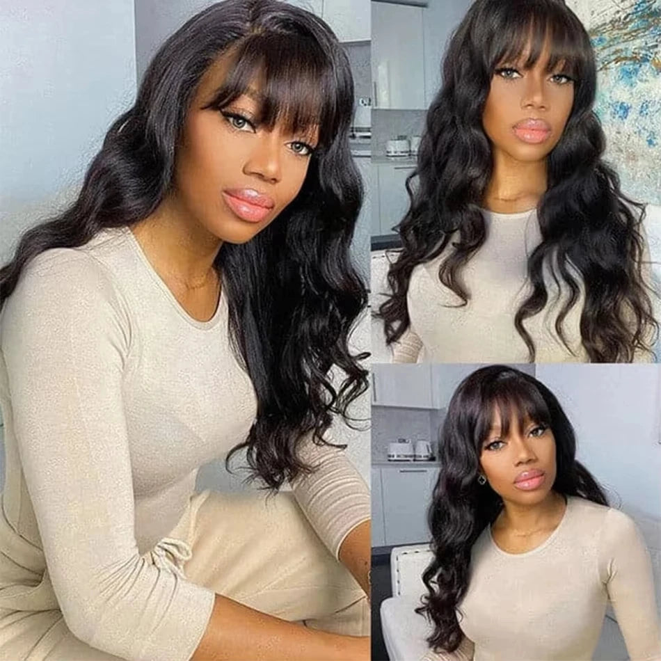 Body Wave Wig with Bangs