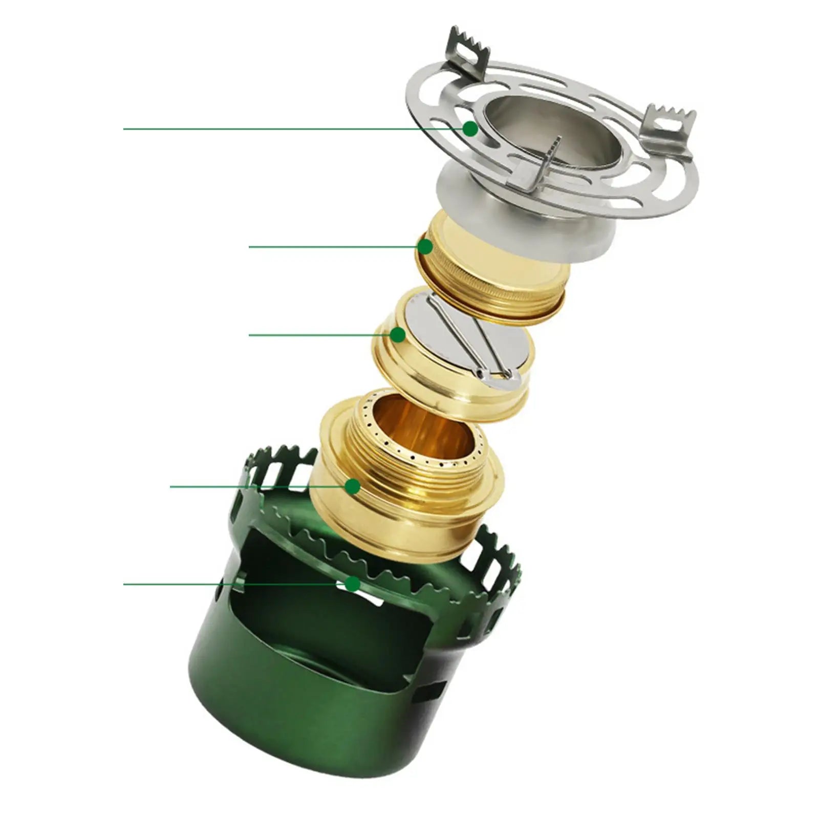 Campingutstyr og tilbehør Alkoholkomfyr Metall Stabil Ultralett Kompakt Alkoholbrenner, Bærbar Alkoholkoker