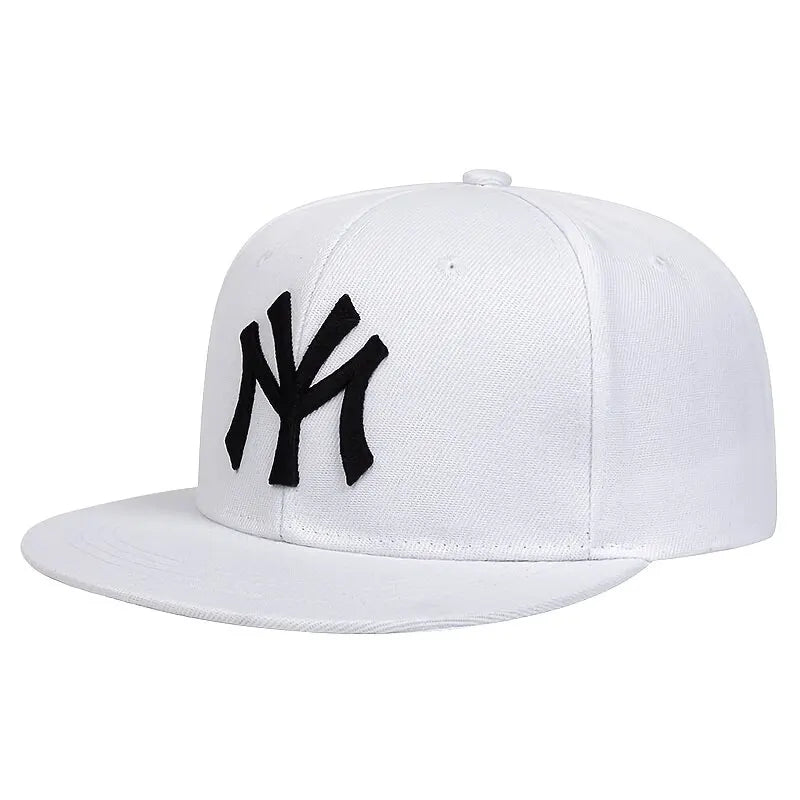 Unisex bokstavbroderte hiphop-hatter utendørs justerbare casual baseballcapser solkremhatt