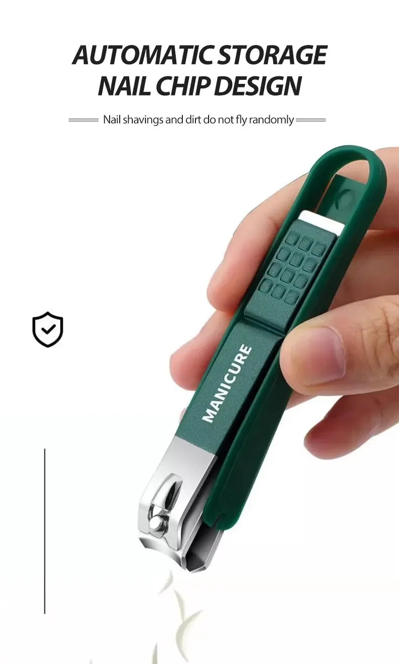 Juego de cortaúñas de alta calidad para el hogar, cortaúñas universal para hombres y mujeres, herramientas de pedicura, herramientas de uñas sencillas y portátiles