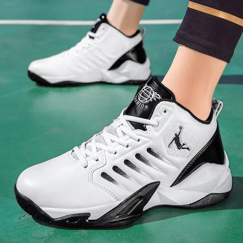 Zapatillas deportivas para niños de alta calidad, zapatillas de hombre de lujo con amortiguación antideslizante, calzado de baloncesto de entrenamiento para hombre