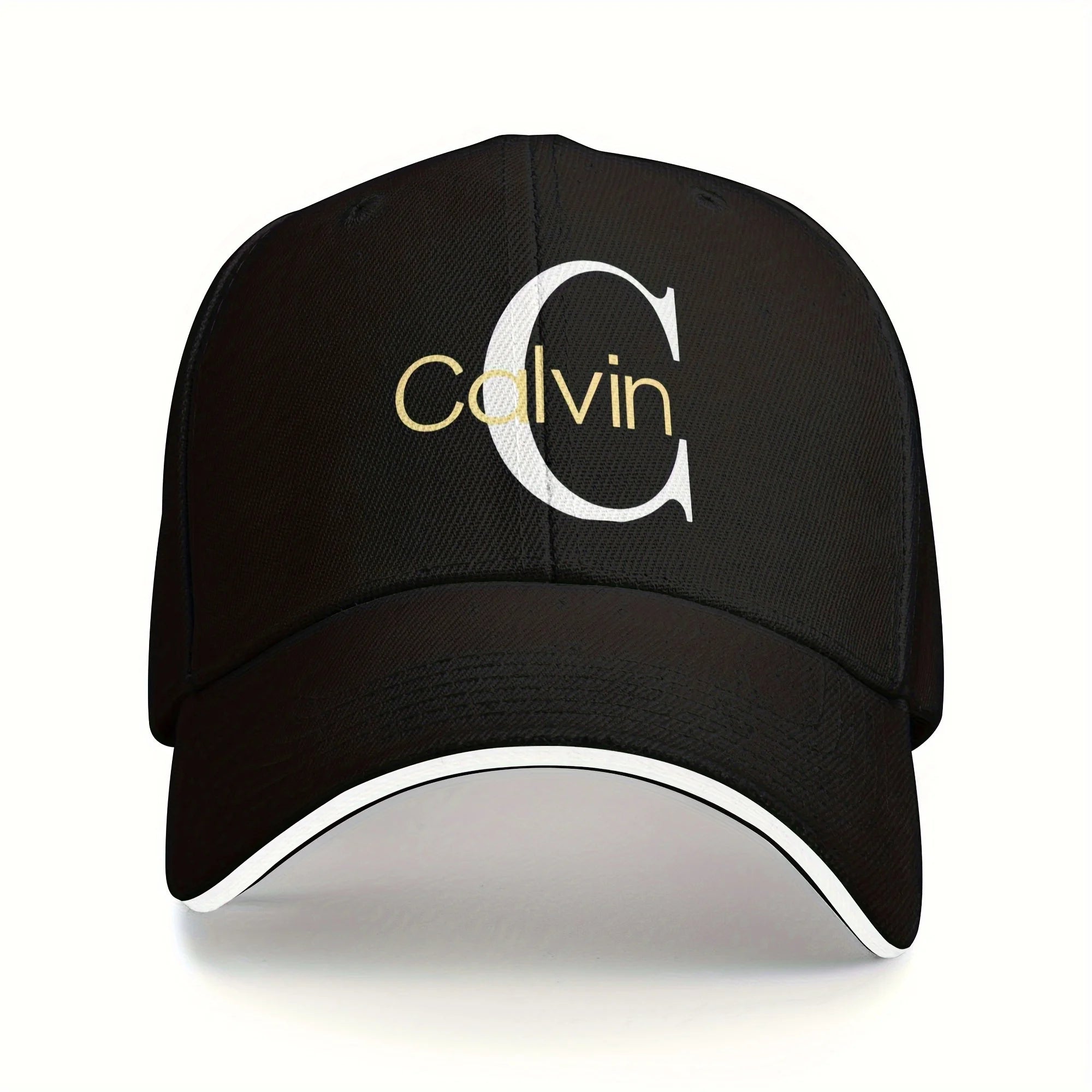 Casquette de baseball Calvin à lettres – Ajustable, respirante et élégante pour hommes et femmes