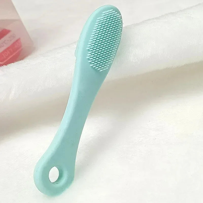 Cepillo de limpieza facial de silicona con forma de dedo, limpiador facial, limpiador de poros, exfoliante, cepillo de lavado facial, herramienta para el cuidado de la piel de la mujer