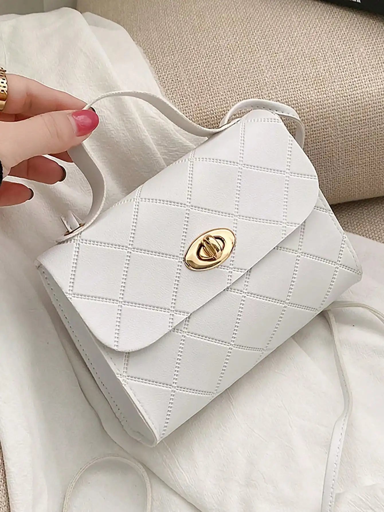 Quilted Mini Flap Bag