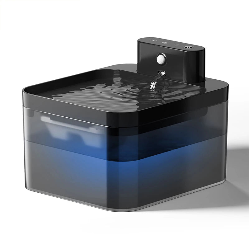 ROJECO Fuente de Agua Automática Inalámbrica para Gatos 2600mAh Dispensador de Agua para Mascotas para Perros Gatos Sensor Infrarrojo Bebedero Inteligente para Mascotas