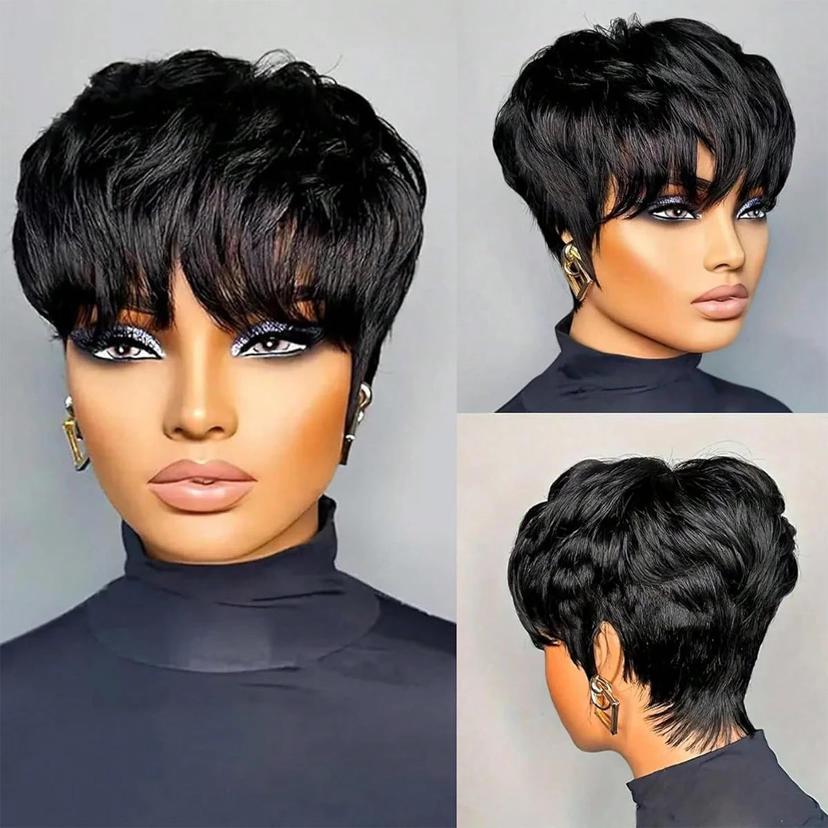 Short Bob Pixie Wig
