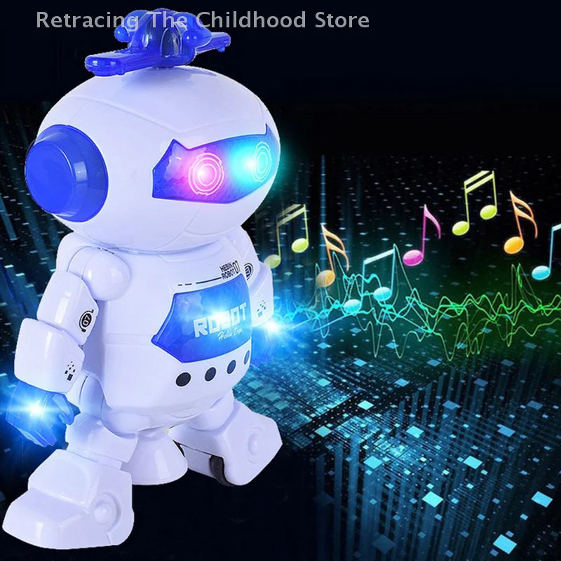 Kids Robot Dancing Toy – Rotating, Musical & LED Light-Up Fun