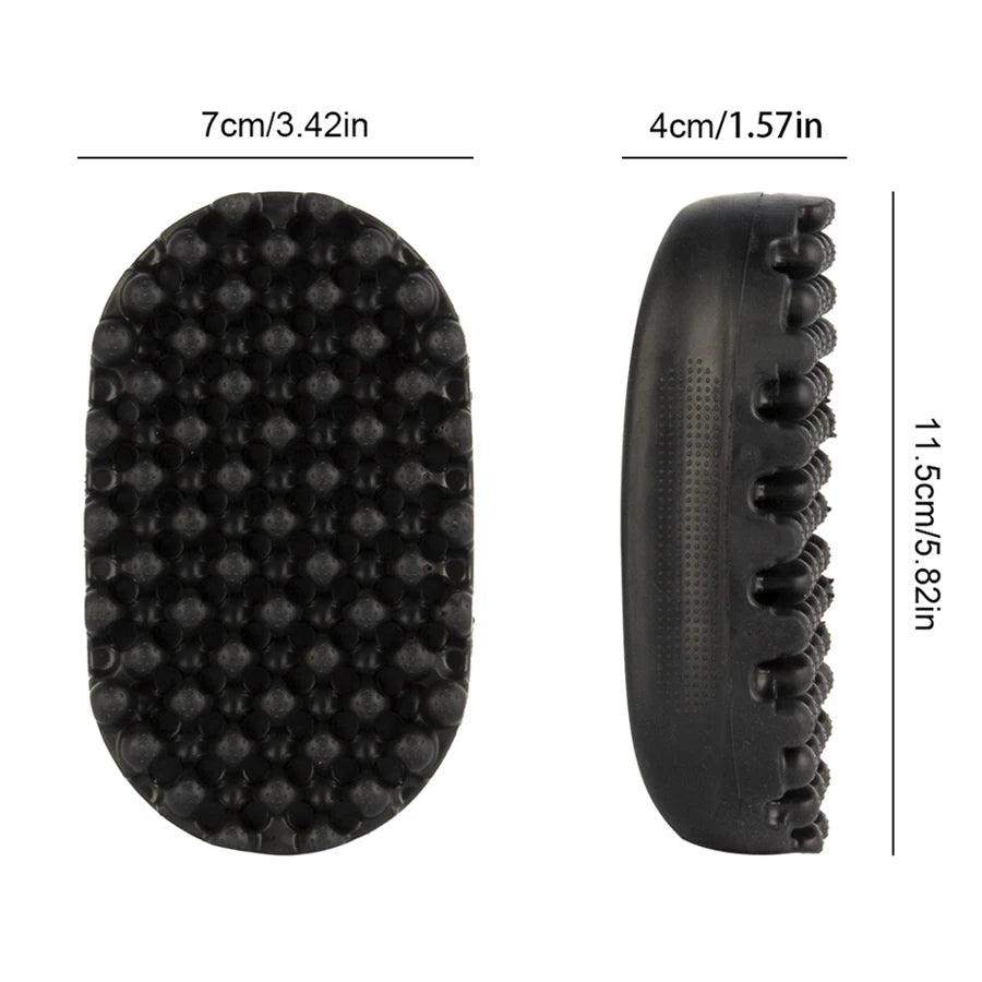 Cepillo de goma para rizar el cabello, herramienta giratoria premium, peinado rápido y fácil, herramienta de limpieza para el cuidado del cabello rizado, estilos de trenzas africanas
