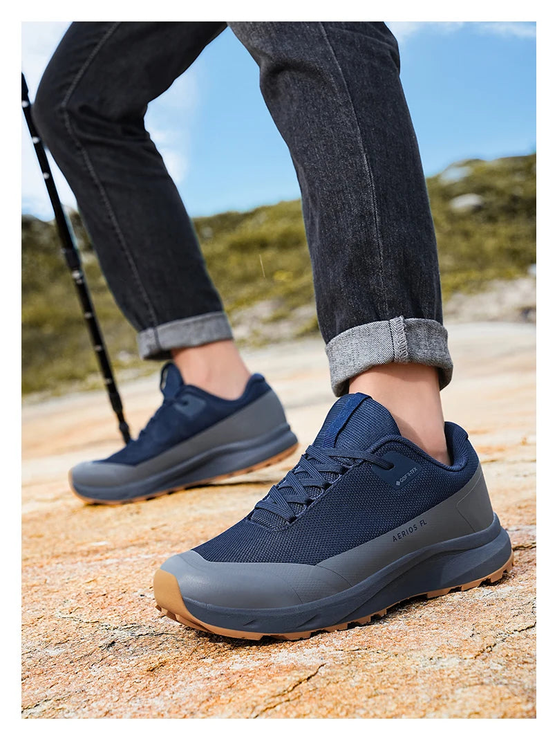 Zapatillas de senderismo, para exteriores, para caminar por la montaña, antideslizantes, informales, impermeables, de goma, resistentes al desgaste, para acampar, transpirables