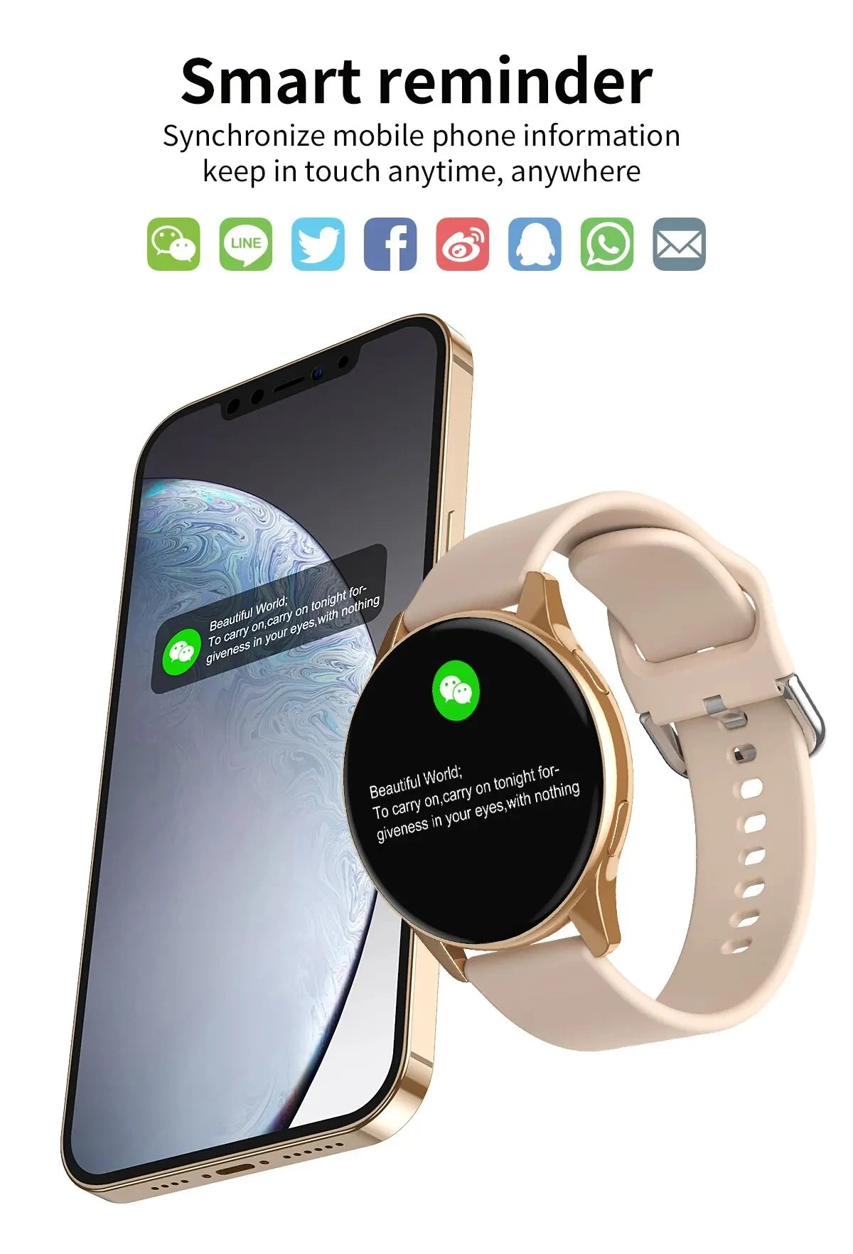 LIGE Nuevo reloj inteligente carga inalámbrica Smartwatch llamadas Bluetooth relojes hombres mujeres pulsera de fitness esfera personalizada + caja