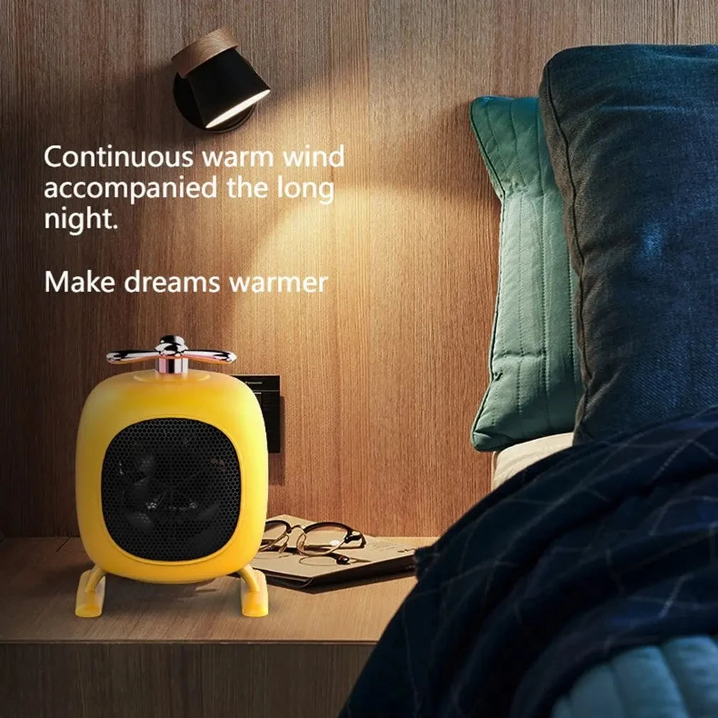 500W bærbar liten romvarmer – Rask oppvarming av skrivebordsvarmervifte