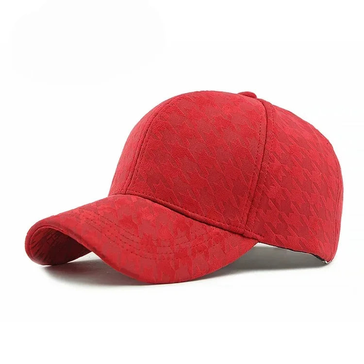 Classic Houndstooth Sun Cap
