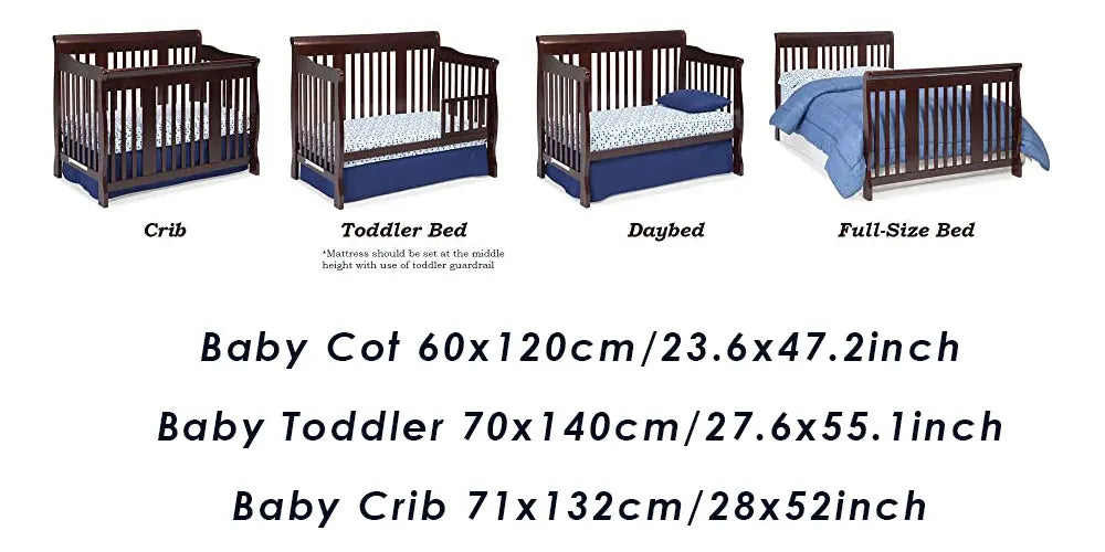 Protège-matelas imperméable pour bébé, drap-housse respirant et silencieux pour berceau, housse de matelas pour bébé