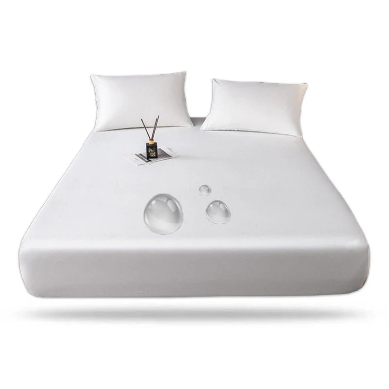 WOSTAR Waterproof mattress protector cover 150x190 single double queen king size elastic fitted sheet style bed protection pad