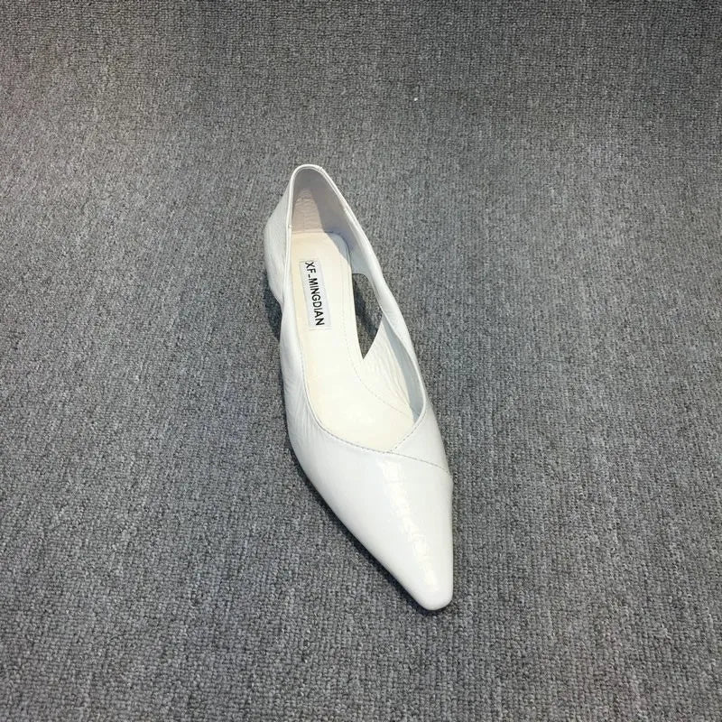 Shoes for Woman Comfortable Women's Summer Footwear Moccasins Blue Low Heel Elegant Pointed Toe High Quality Popular Young