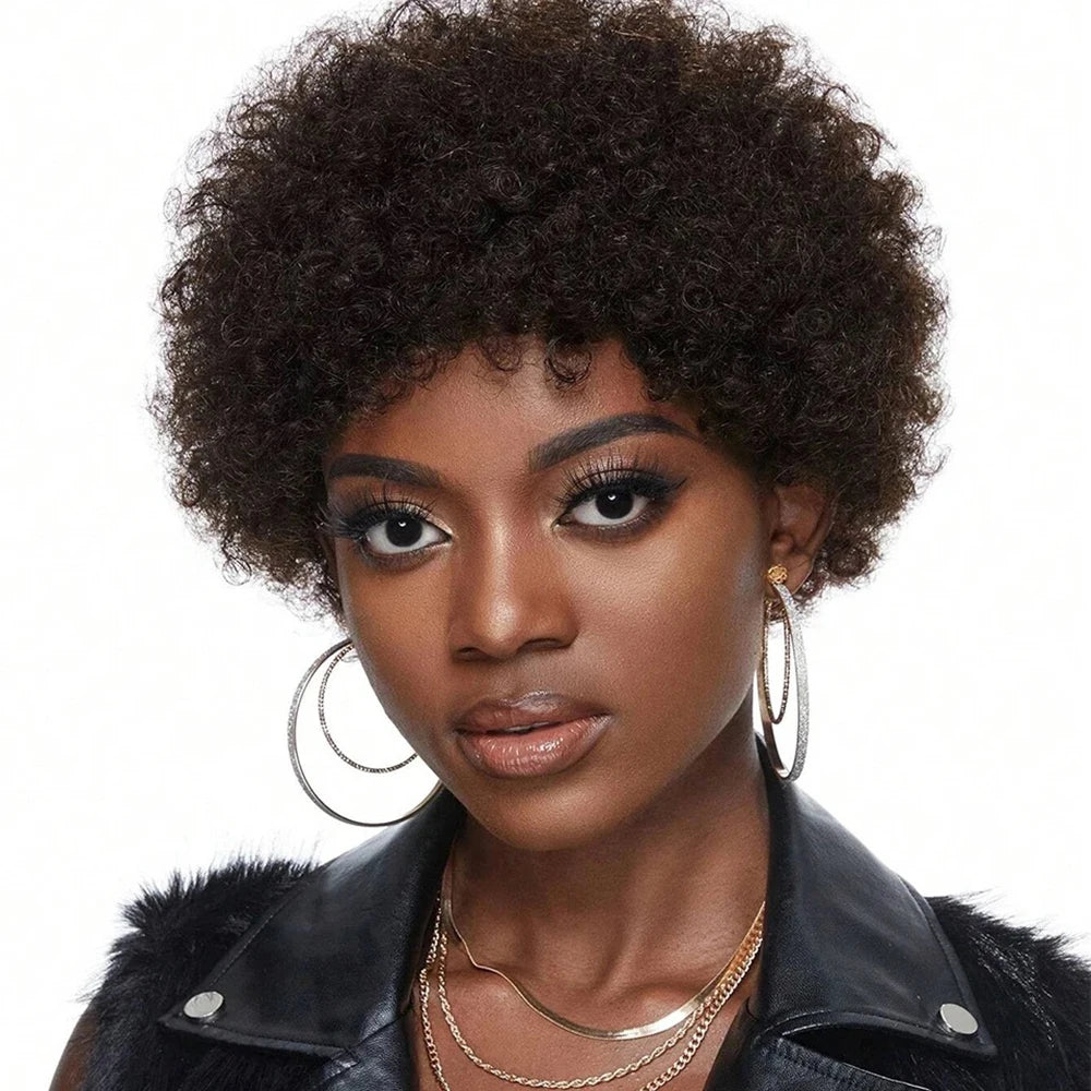 Kinky Curly Pixie Wig