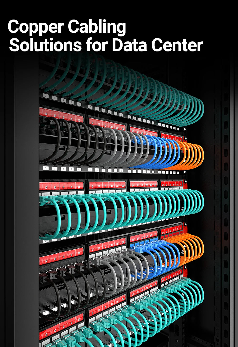 AMPCOM Ethernet Cable, Ultra Thin Cat6 RJ45 Lan Cable UTP RJ 45 Networking Cables Patch Cord for Desktop Computers Modem Router