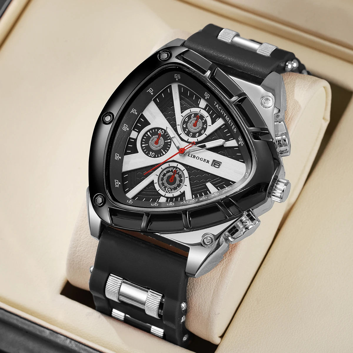 Men’s Silicone Strap Sports Watch