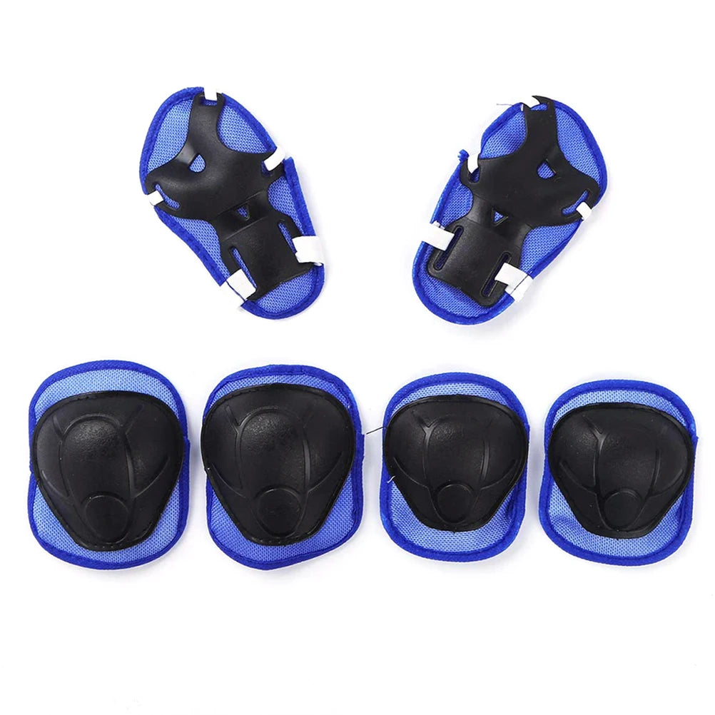 Juego de equipo de protección para niños de 7 piezas, rodilleras, muñequeras, coderas, para bicicleta, patineta, patinaje sobre hielo, protector de rodilla, seguridad deportiva.