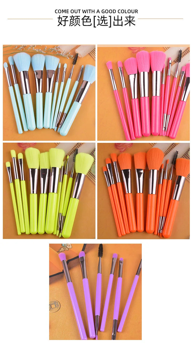 Sminkebørstesett for kvinner Skjønnhet Kosmetisk verktøy Rouge Øyenskygge Blending Kort Shaderbørster Til Sminkeverktøysett