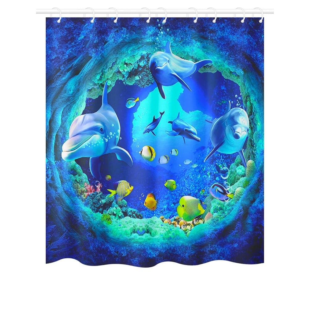 180-230cm Shower Curtains Waterproof Heavy Duty Thick Fabric Bath Curtain for Hotel Bathroom Bathtub Solid White Private Cover