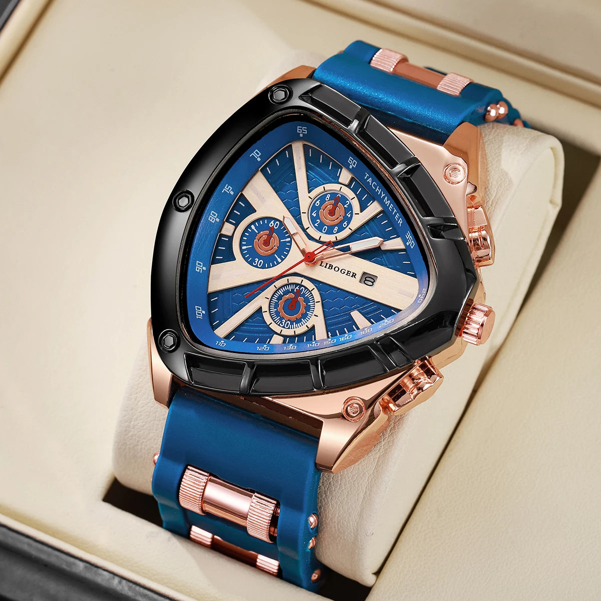 Men’s Silicone Strap Sports Watch