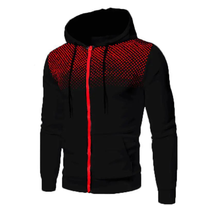Conjunto de chándal de hombre casual con cremallera y gorro de forro polar de color liso para otoño e invierno estilo europeo y americano