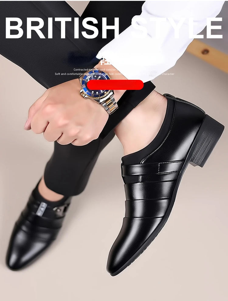 Zapatos de vestir para hombre, mocasines formales para traje de boda para hombre, zapatos de oficina para boda, mocasines sin cordones, zapatos de vestir elegantes para hombre