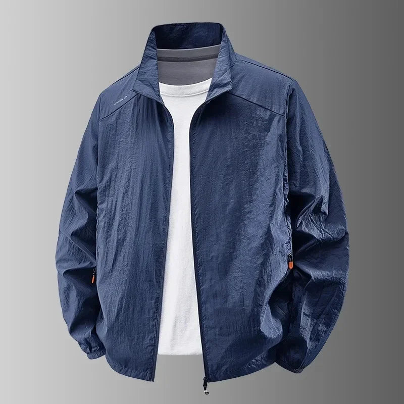 Chaquetas de Verano para Hombre Cortavientos Abrigos Masculinos Ropa Protectora Solar Chaqueta para Viajes y Camping Ciclismo Ultrafino Pesca Senderismo