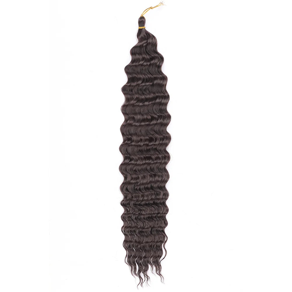 Cheveux au crochet Deep Wave, Tresse synthétique Passion Twist, Extension de cheveux bouclés afro, Tresse Water Wave Deep Twist, Cheveux Ocean Wave