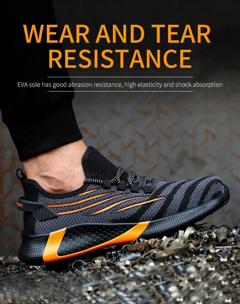 Zapatos de seguridad para hombre, calzado de trabajo antipinchazos, zapatillas de trabajo para hombre, zapatos de trabajo indestructibles, botas para hombre, calzado ligero para hombre, botas de seguridad