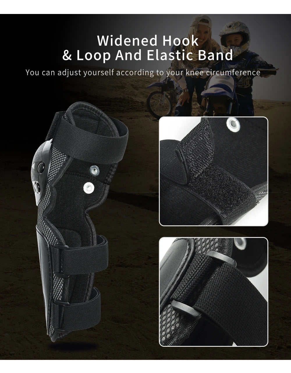 WOSAWE Ensemble de protections pour enfants, quatre genouillères, coudières, protège-coudes, pour enfants, jeunes, VTT, moto, motocross