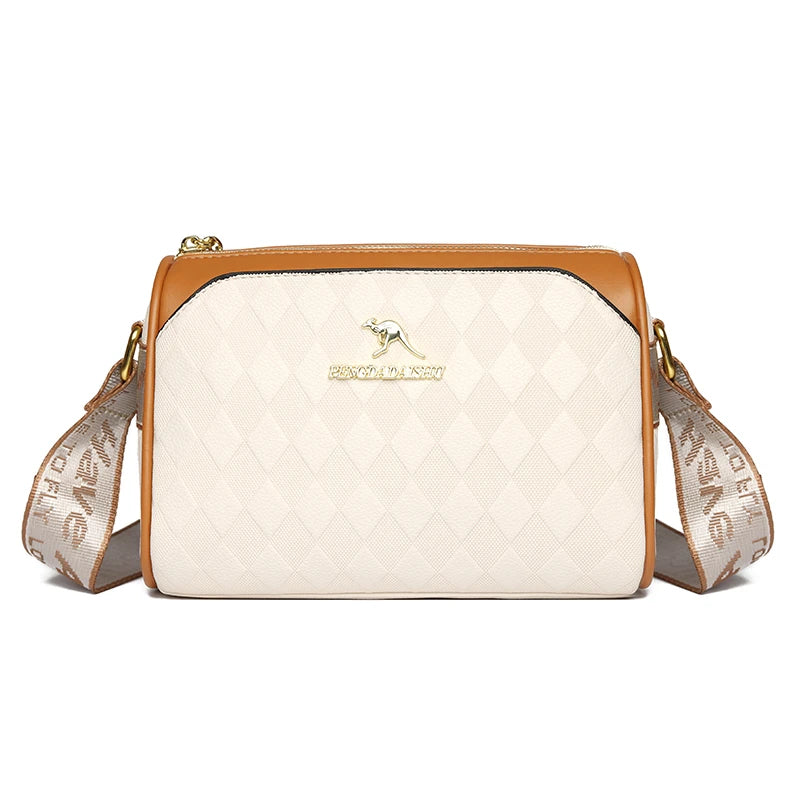 Bolsos de lujo para mujer, bolsos de diseñador, bolsos cruzados para mujer, bandoleras de cuero suave Pu para madre, bolsos de mano de 3 capas